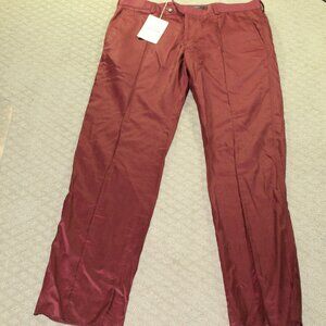 NWT Authentic Valentino Spa Women's Size US 14 Straight Leg 5-Pocket Pintucked